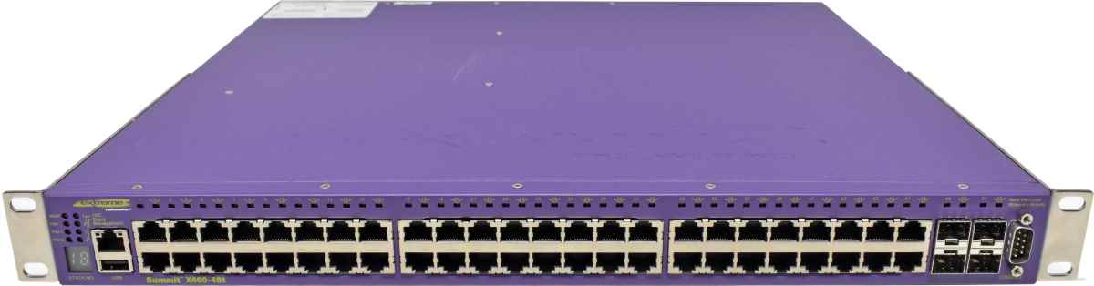 Extreme Networks Summit X460-48t 16402 48-Port RJ-45 GE Switch 4x 1G SFP Rack Ears Extreme Networks Summit X460-48t 16402 48-Port RJ-45 GE Switch 4x 1G SFP Rack Ears
