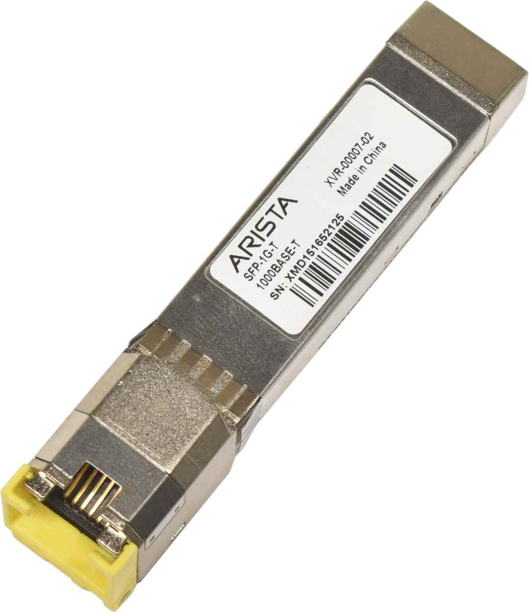 Arista GBIC SFP-1G-T 1000Base-T SFP RJ-45 100m Transceiver XVR-00007-02