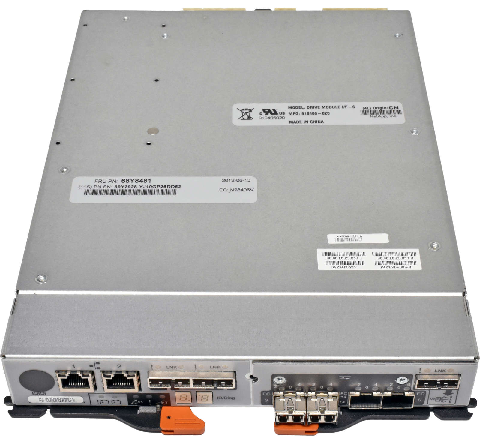 IBM-Storage-SAS-RAID-Controller-68Y8481-2-mini-GBI-002.jpg IBM Storage SAS RAID Controller 68Y8481 + 2 mini GBICs