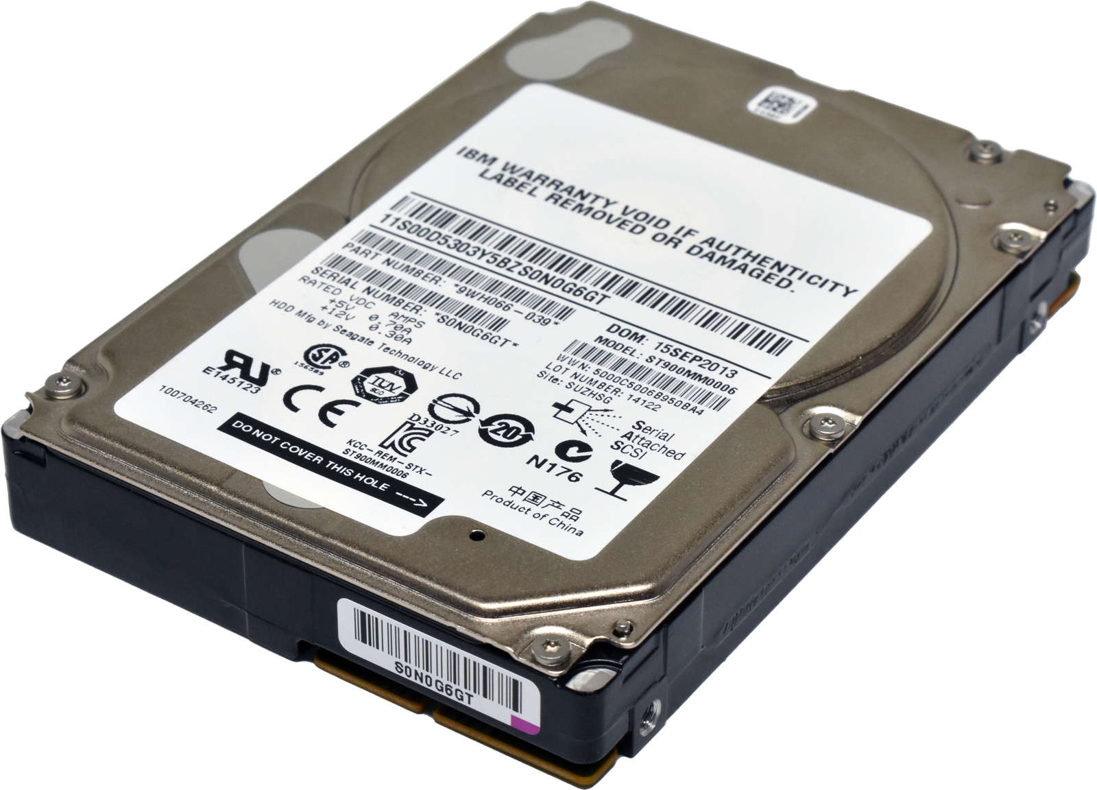 IBM Seagate 900GB ST900MM0006 9WH066-039 2.5" 10K 6G SAS HDD