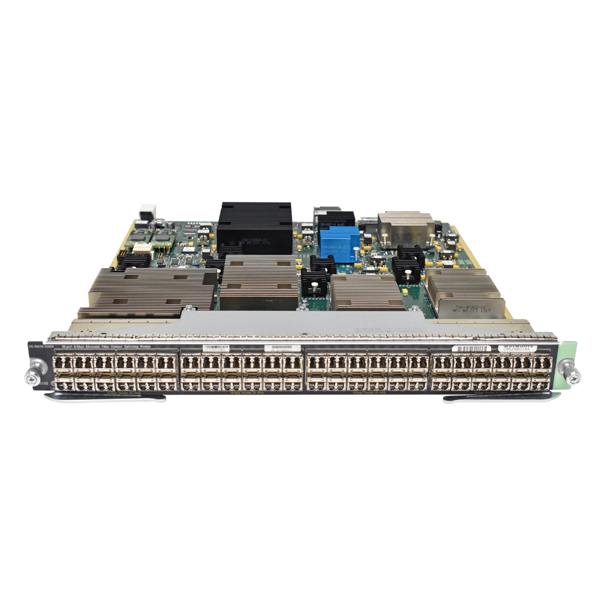 Cisco DS-X9248-256K9 48 x SFP+ Ports 8 Gbps Fibre Channel Switching Module 68-4262-06 + 48 mini GBICs Cisco DS-X9248-256K9 48 x SFP+ Ports 8 Gbps Fibre Channel Switching Module 68-4262-06 + 48 mini GBICs