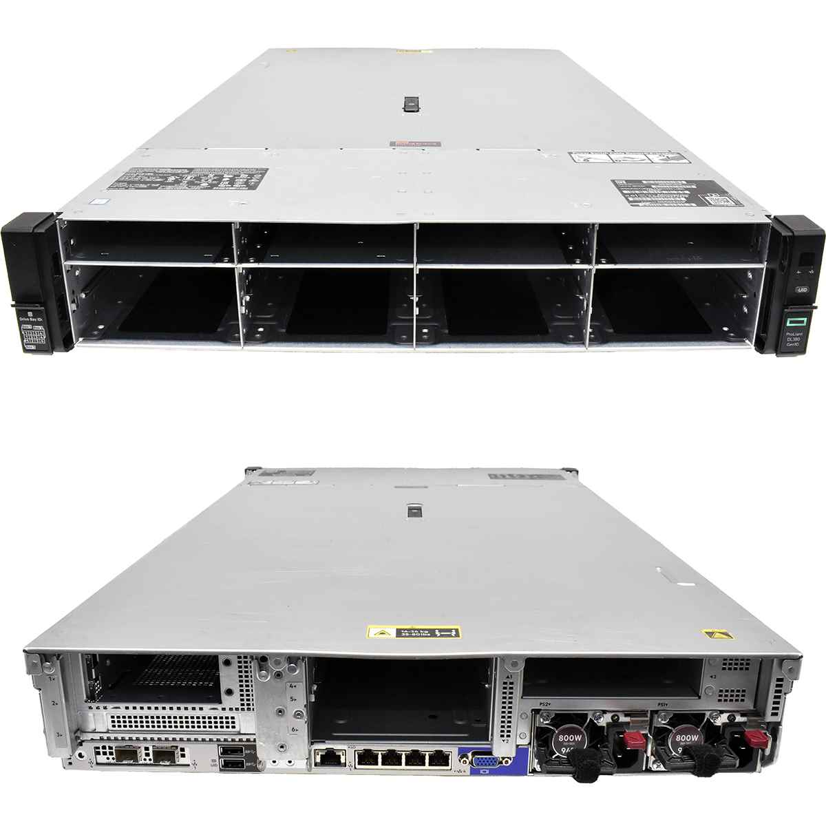 HP ProLiant DL380 G10 2U no CPU no PC4 RAM 2x Heatsink CPU 15x LFF 3,5 2x SFF 2,5 P816i-a SR HP ProLiant DL380 G10 2U 2xPlatinum 8260 CPU 128GB RAM 15xLFF 3,5 2xSFF 2,5 P816i-a SR