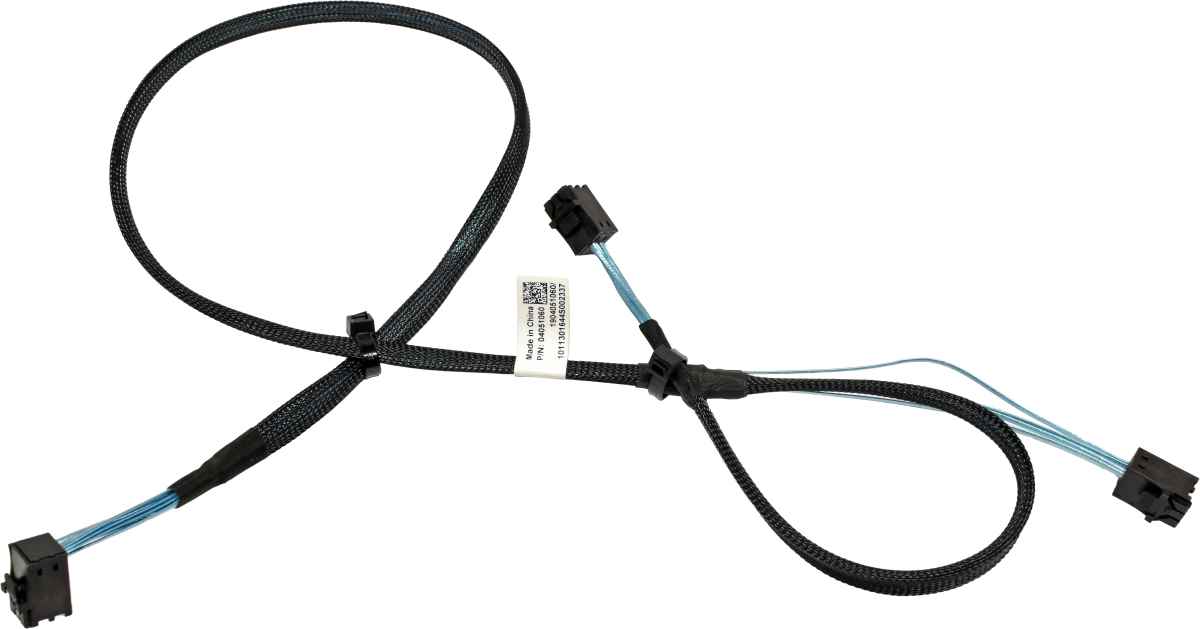 Dell 12G Mini SAS HD Datenkabel 0,92m 04051060 SFF-8643 - 2x SFF-8643 Dell 12G Mini SAS HD Datenkabel 0,92m 04051060 SFF-8643 - 2x SFF-8643