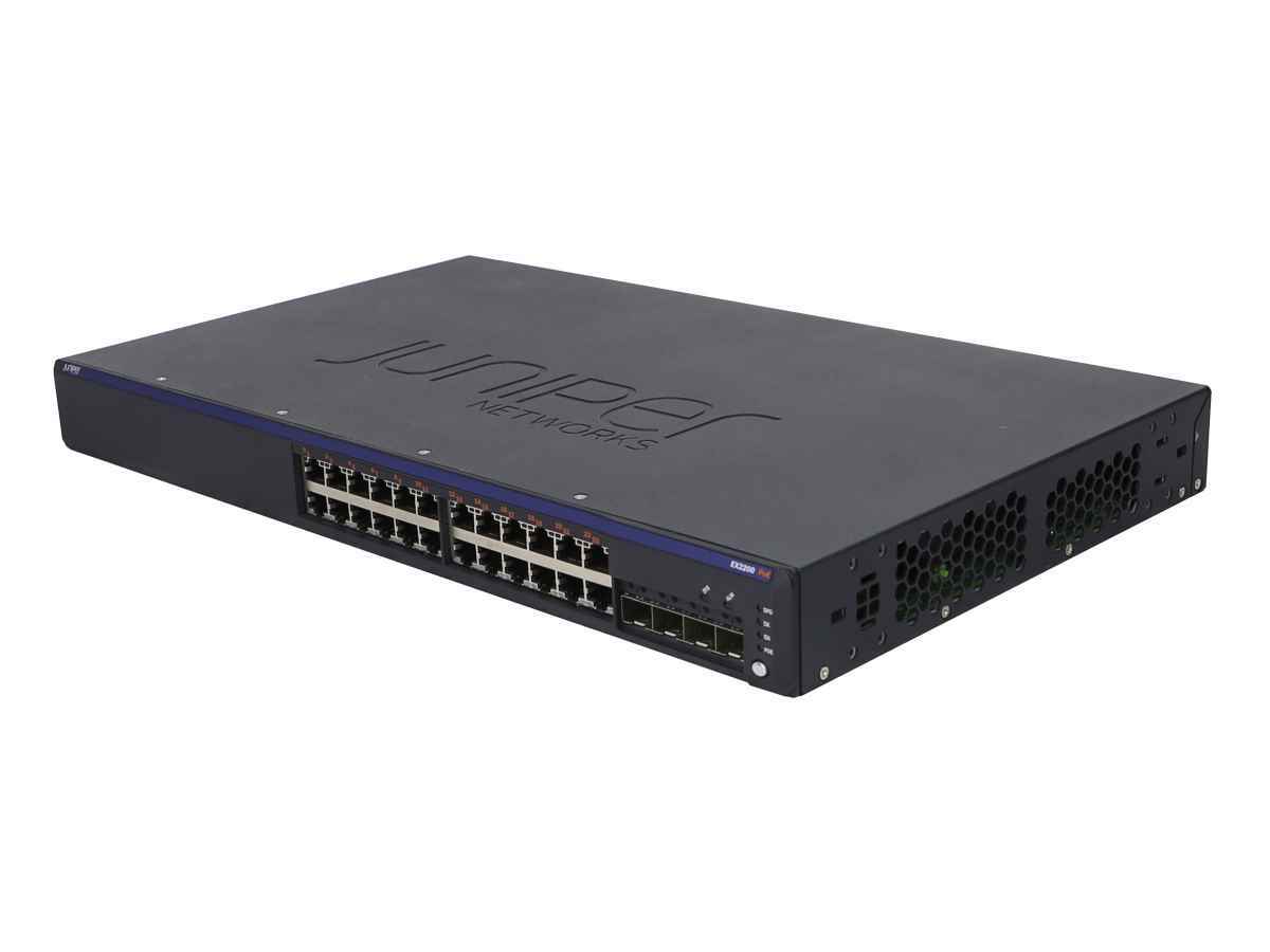Juniper EX2200-24P-4G 24-Port PoE+ RJ-45 GE Switch 4x GE SFP Juniper EX2200-24P-4G 24-Port PoE+ RJ-45 GE Switch 4x GE SFP