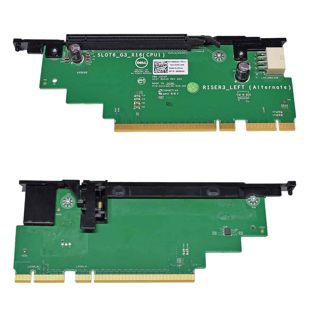 Dell Riser Board Riser Karte 0800JH 800JH PCIe x16 für PowerEdge R730, R730XD Dell Riser Board Riser Karte 0800JH 800JH PCIe x16 für PowerEdge R730, R730XD