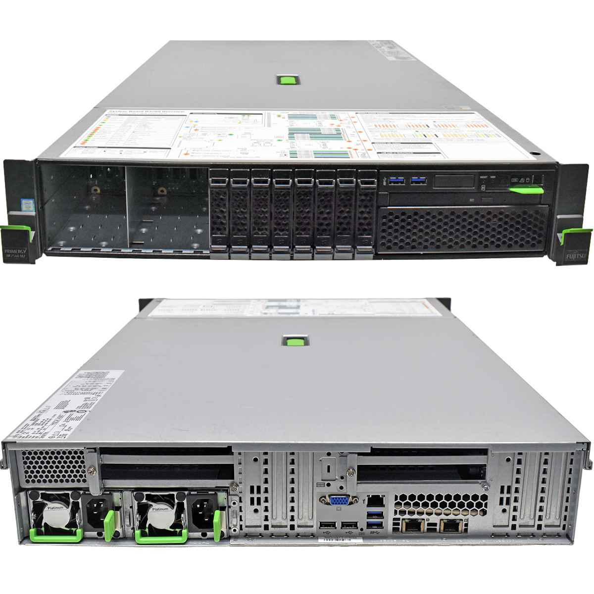 Fujitsu Primergy RX2540 M2 Server no CPU & RAM no HDD 2x Kühler 8Bay 2,5 Zoll