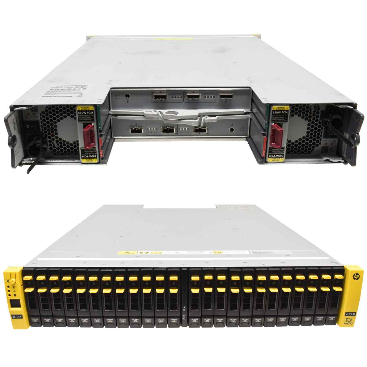 HP Drive Shelf M6710 QR490-63012 24x 300GB HDD 2,5" 2x Controller QR491-04400 2x PSW