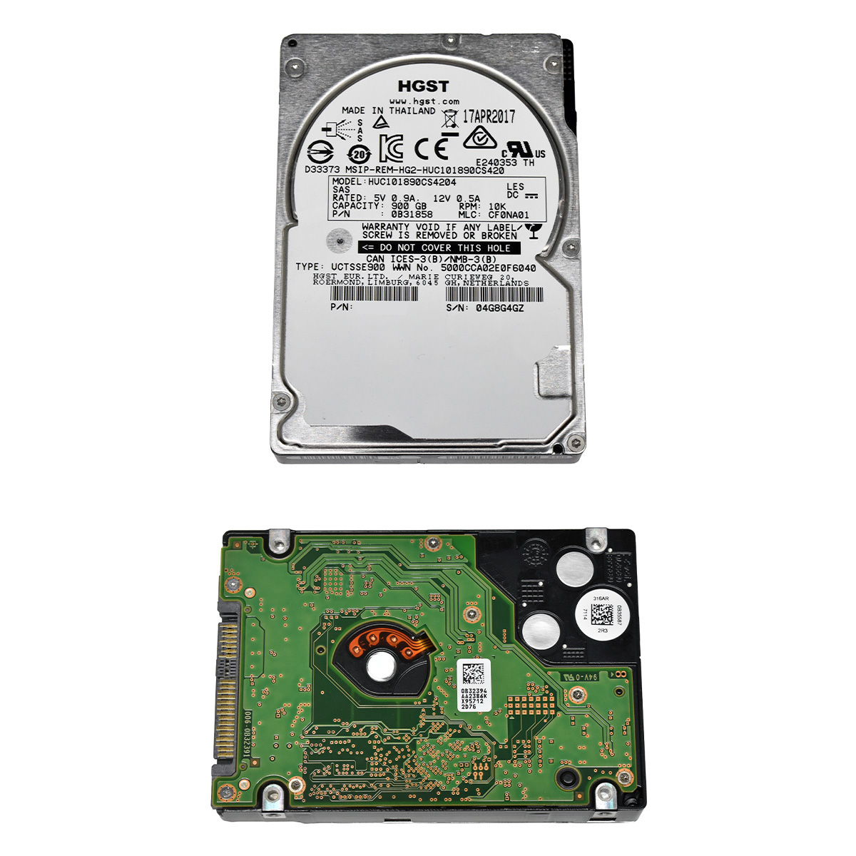 HGST 900GB 2.5" 10K 12G SAS HDD HUC101890CS4204 512 Bytes HGST 900GB 2.5" 10K 12G SAS HDD HUC101890CS4204 512 Bytes