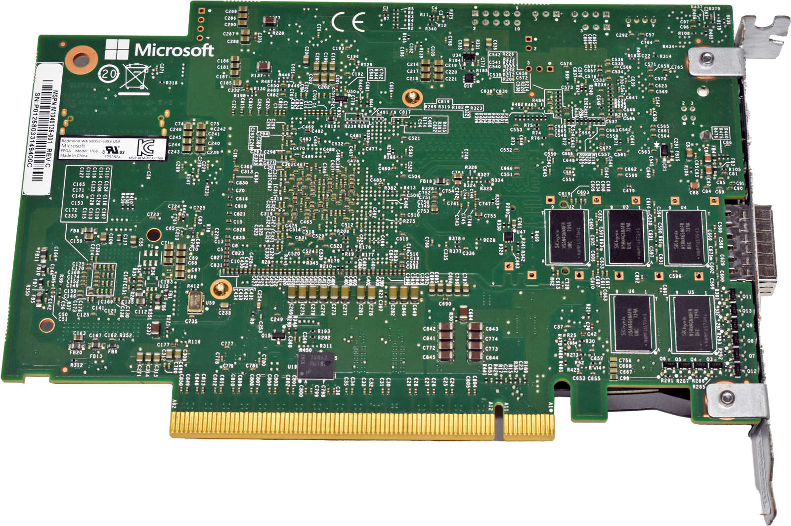 Microsoft-FPGA-1768-M1040125-001-M1037382-001-M103-004.jpg Microsoft FPGA 1768 M1040125-001 M1037382-001 M1030299-001 MSIP-REM-MSK-1768 50G Accelerator Card