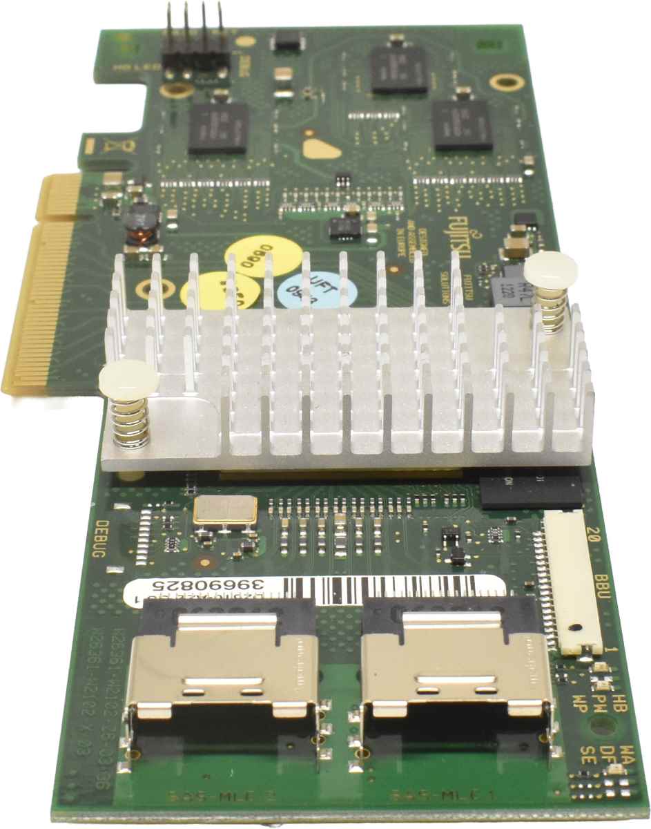 Fujitsu D2616-A22 GS1 6Gb PCle x8 SAS Raid Controller +iBBU +1x Kabel ohne Bracket Fujitsu D2616-A22 GS1 6Gb PCle x8 SAS Raid Controller +iBBU +1x Kabel ohne Bracket