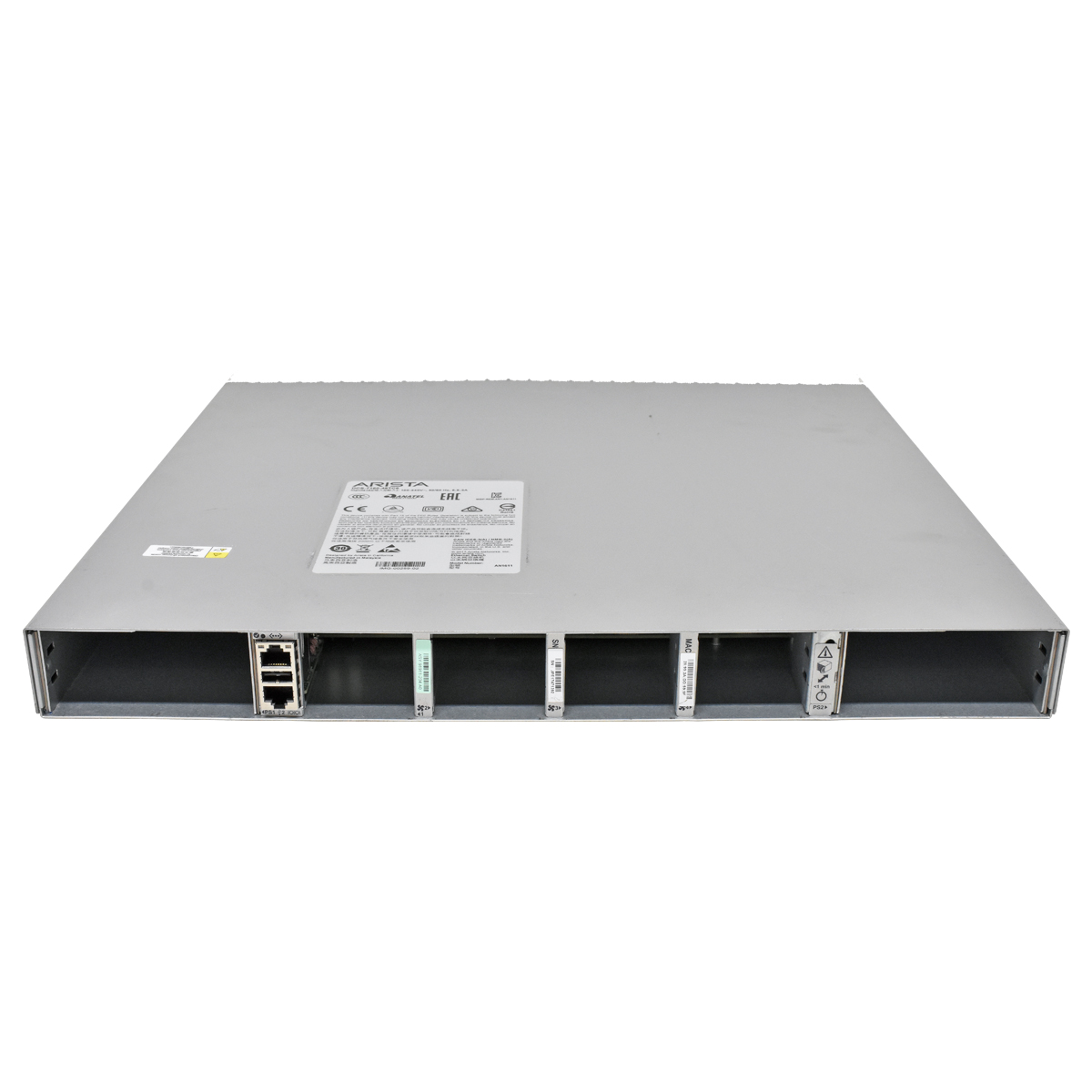 Arista DCS-7160-48TC6 48-Port 10G RJ45 Ethernet Switch 6x 100G QSFP w/o Fans PSUs housing bent Arista DCS-7160-48TC6 48-Port 10G RJ45 Ethernet Switch 6x 100G QSFP w/o Fans PSUs housing bent