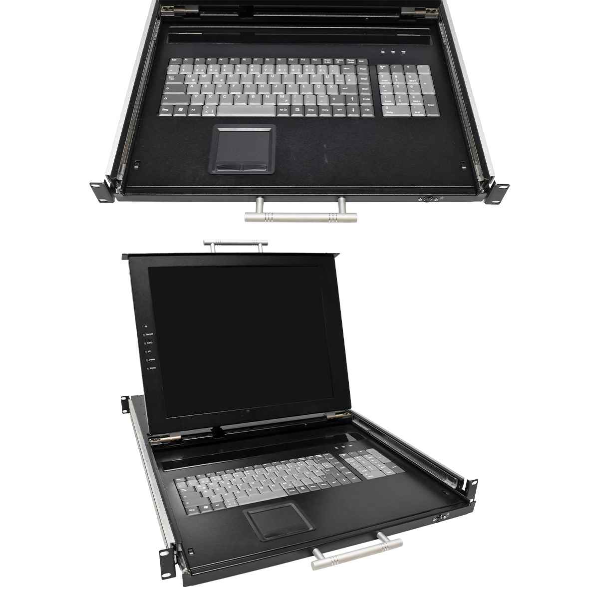 Haitwin-Delphin Korat 17" KVM Rack Console DE Keyboard +Rack Rails +PSU Haitwin-Delphin Korat 17" KVM Rack Console DE Keyboard +Rack Rails +PSU