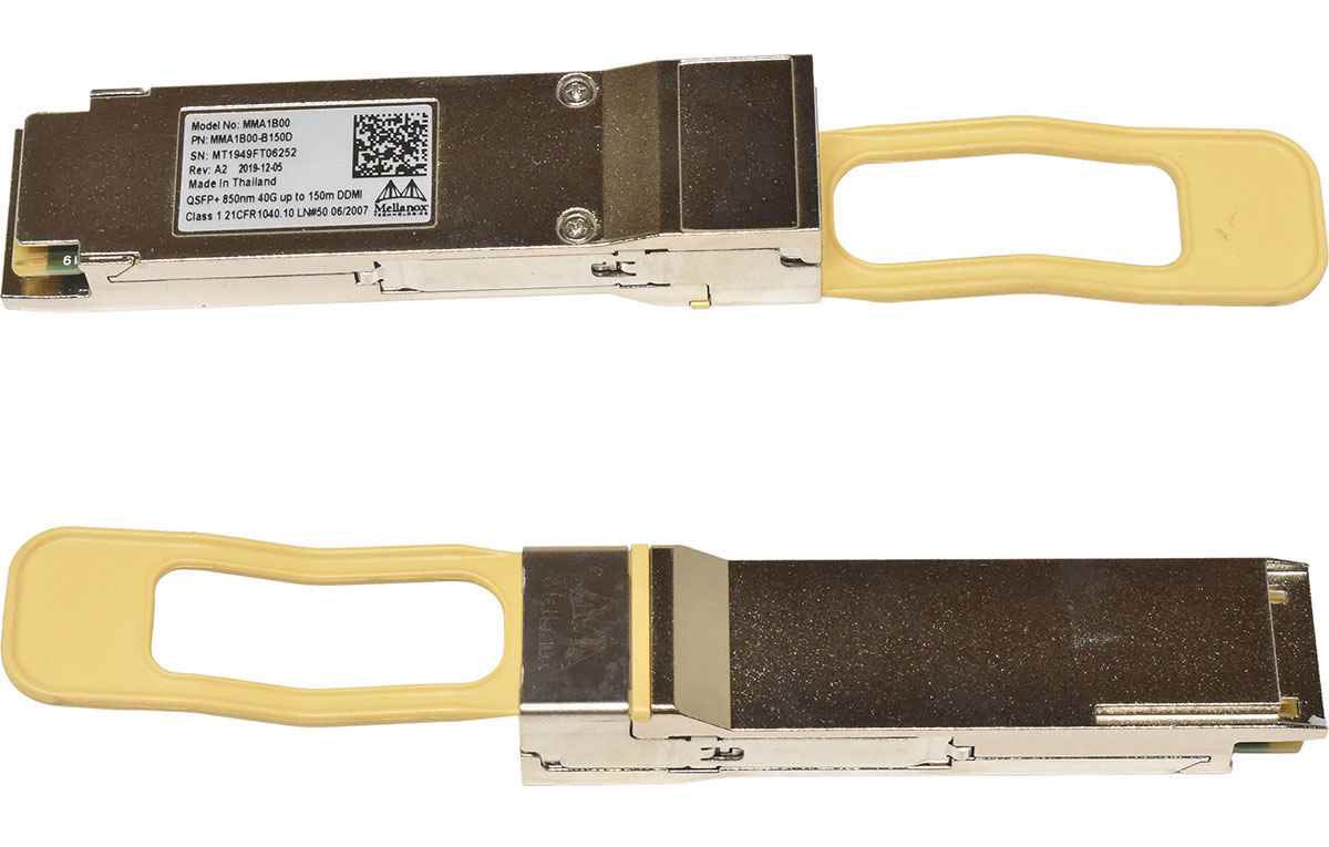 Mellanox MMA1B00 40G up to 150m DDMI 850nm QSFP+ Transceiver Module MMA1B00-B150D Mellanox MMA1B00 40G up to 150m DDMI 850nm QSFP+ Transceiver Module MMA1B00-B150D