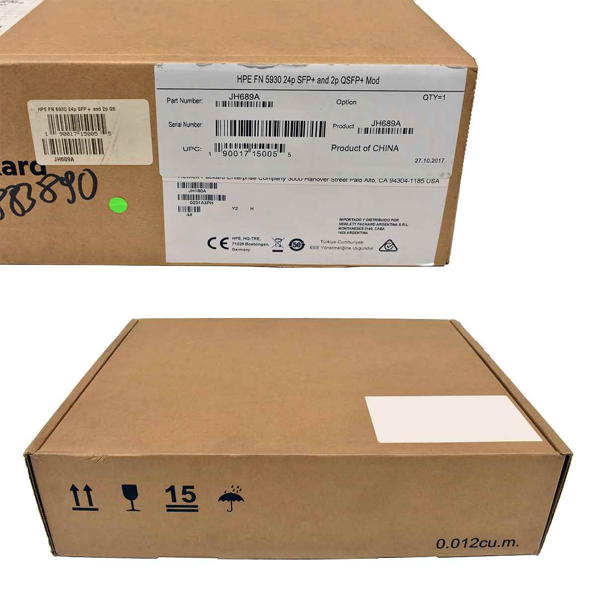 HP JH689A 24-Port 10G SFP+ 2x 40G QSFP Module for FlexNetwork 5930/5940 Series Switches NEW NEU HP JH689A 24-Port 10G SFP+ 2x 40G QSFP Module for FlexNetwork 5930/5940 Series Switches NEW NEU