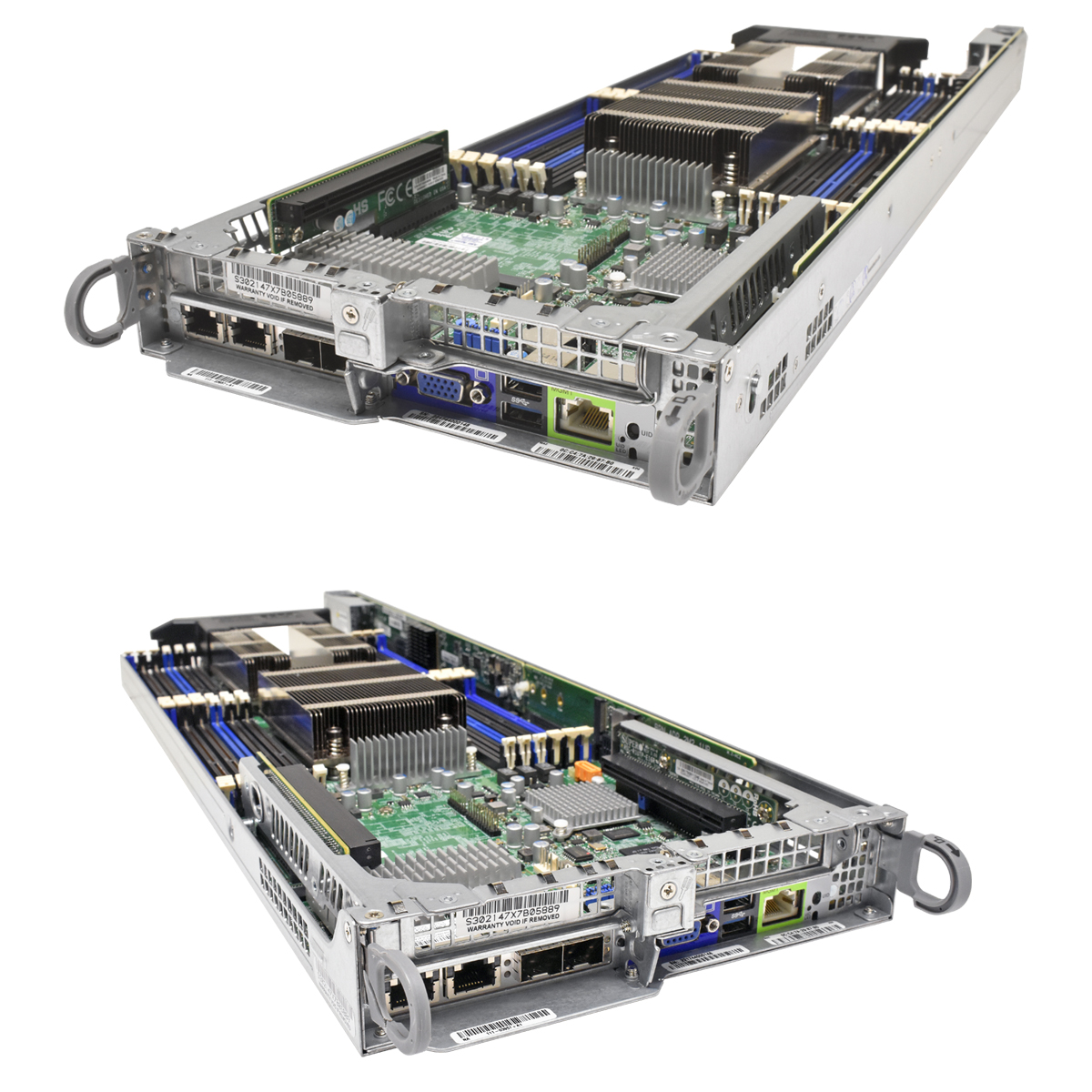 NetApp Supermicro Node Server X10DRT-B+NA011 no CPU no PC4 2x Kühler AOC-MH25G-M2S2T 25GbE