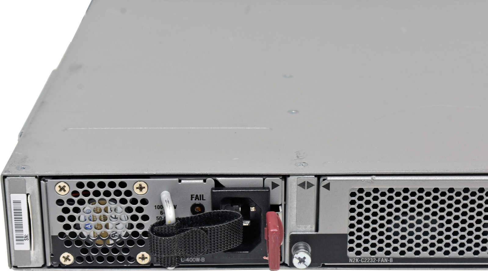 Cisco Nexus N2K-C2232TM-E-10GE 68-4482-05 32-Port RJ-45 10GE Fabric Extender 4x 10G SFP+ red PSUs +Rack Ears