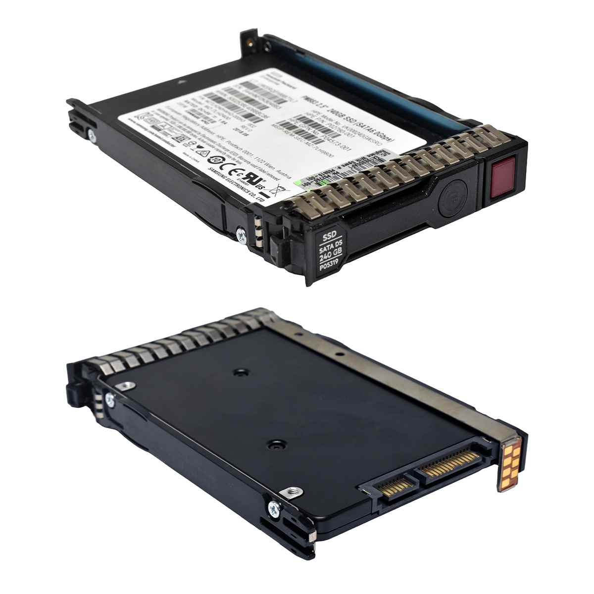 HP Samsung PM883 240GB P05319-001 MZ-7LH2400 2.5" SFF 6G SATA SSD +Caddy