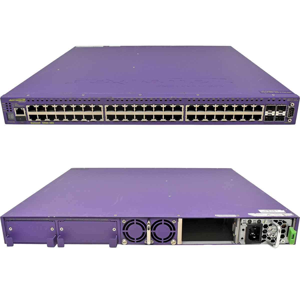 Extreme Summit X460-48t 16402 48-Port RJ-45 GE Switch 4x 1G SFP 1x PSU