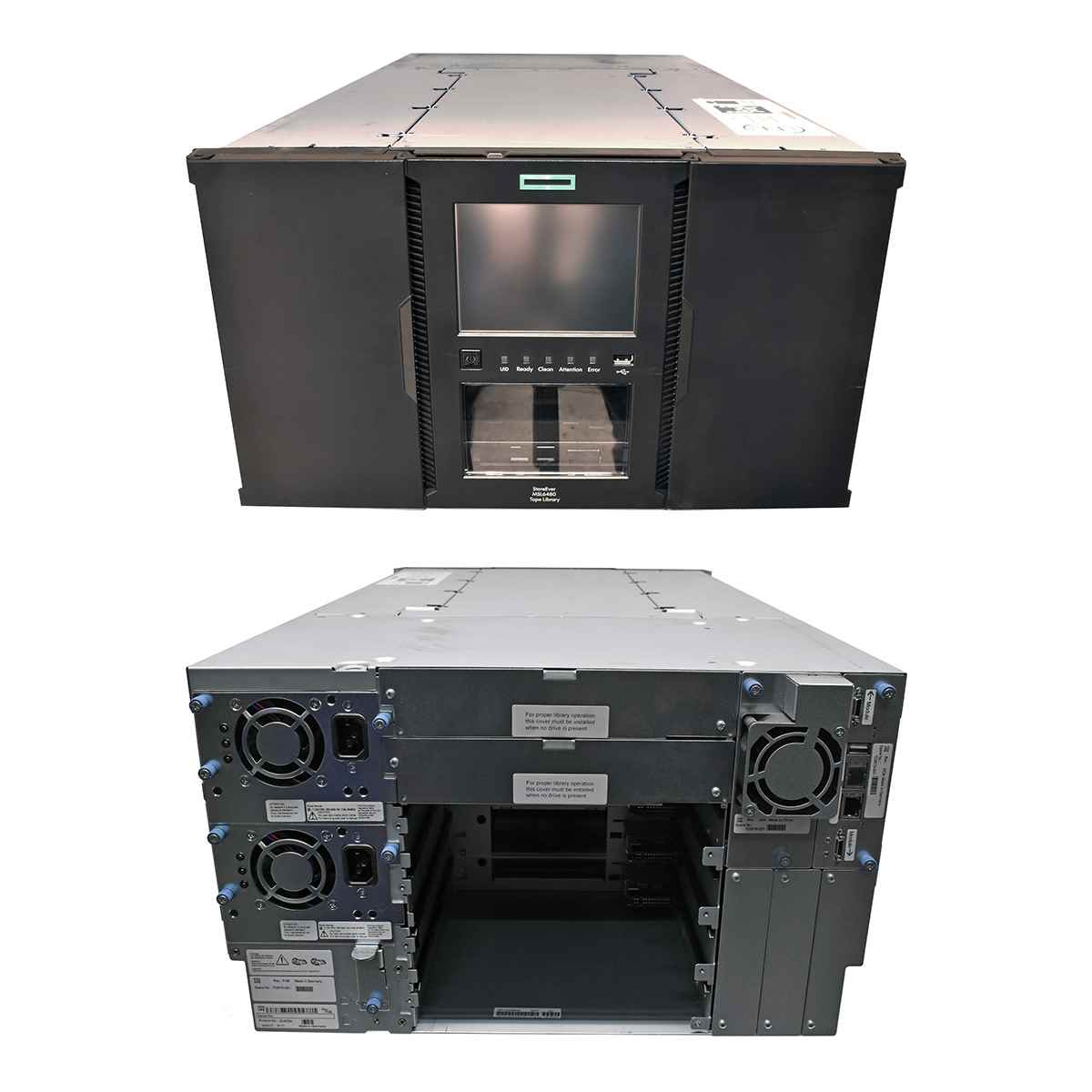 HP StoreEver MSL6480 QU625A 723570-001 Tape Library scalable Base Module + Base Library Controller 723573-001 no Tape Drives HP StoreEver MSL6480 QU625A 723570-001 Tape Library scalable Base Module + Base Library Controller 723573-001 no Tape Drives