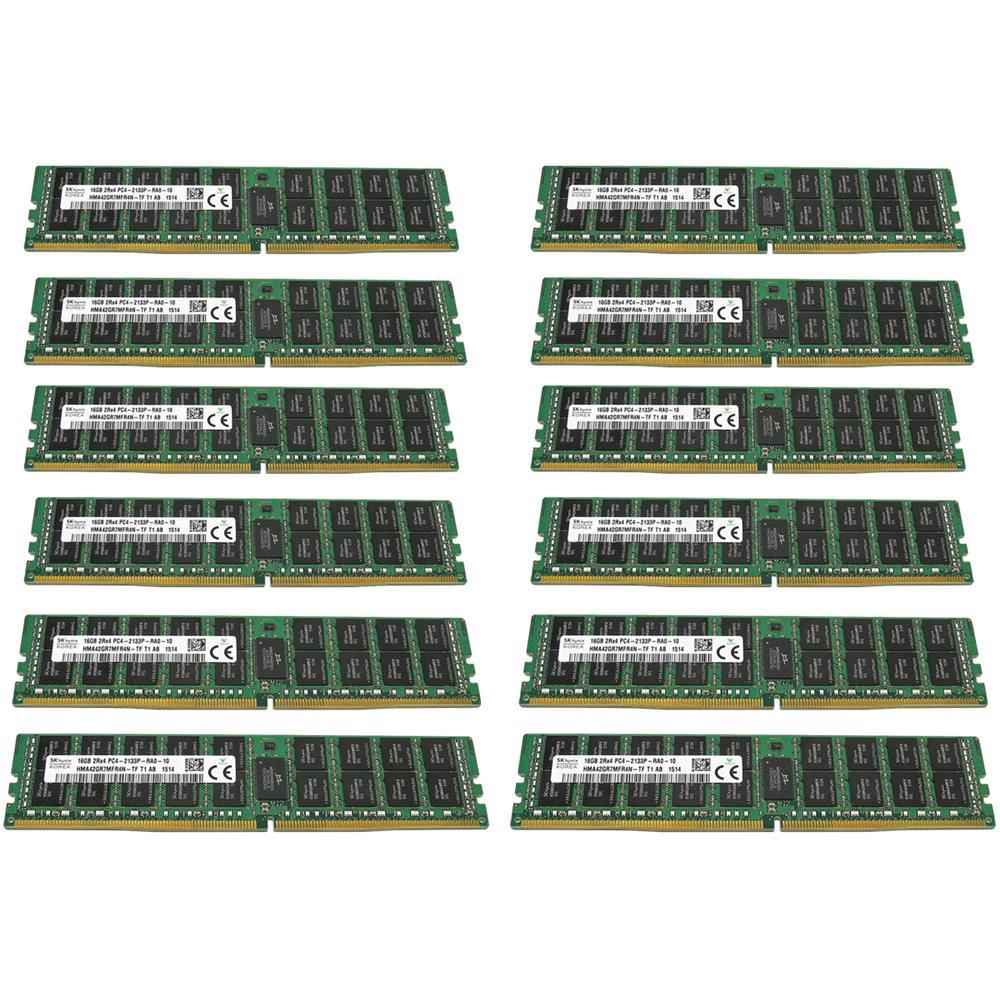 12x SKhynix 16GB 2Rx4 PC4-2133P DDR4 RAM 2x Intel Xeon E5-2630L V3 20 MB Cache 1.8 GHz 8 Core FCLGA2011-3 SR209