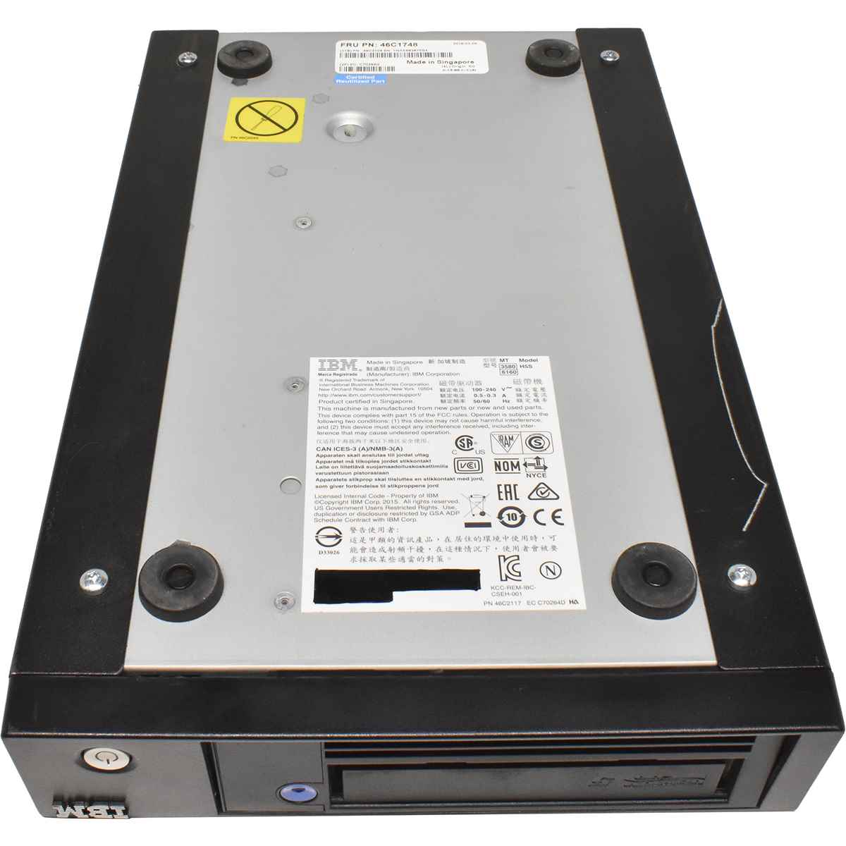 IBM 46C1748 LTO-5 HH SAS V2 1.5TB / 3TB External Tape Drive / Bandlaufwerk IBM 46C1748 LTO-5 HH SAS V2 1.5TB / 3TB External Tape Drive / Bandlaufwerk