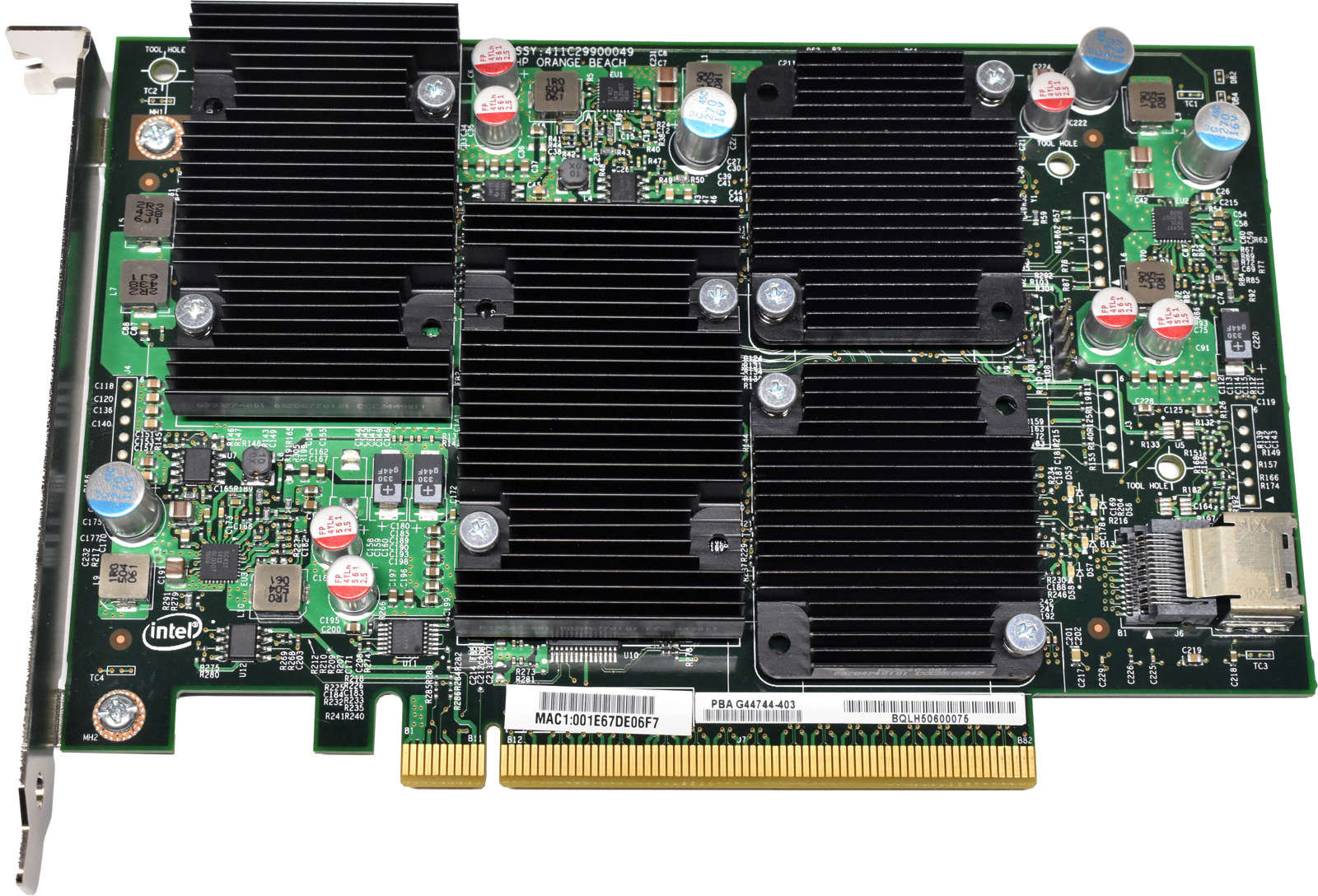 Intel 411C29900049 LHP Orange Beach SSL Card for McAfee NS9100 NS9200 NS9300