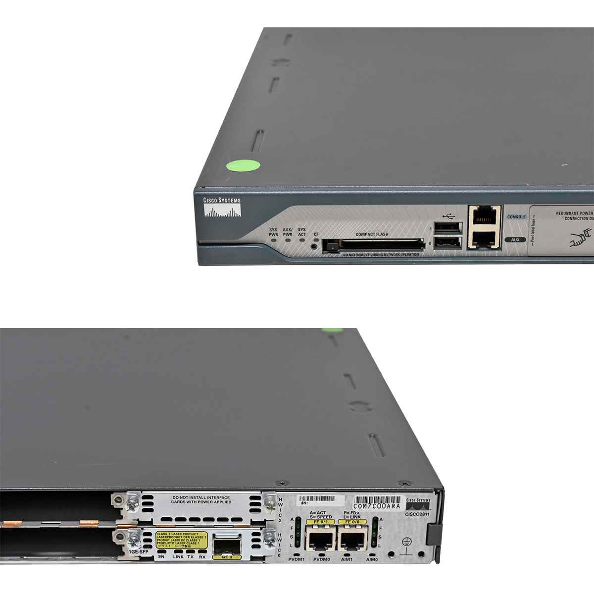 Cisco 2811 CISCO2811 Integrated Services Router + Modul HWIC-1GE-SFP Cisco 2811 CISCO2811 Integrated Services Router + Modul HWIC-1GE-SFP