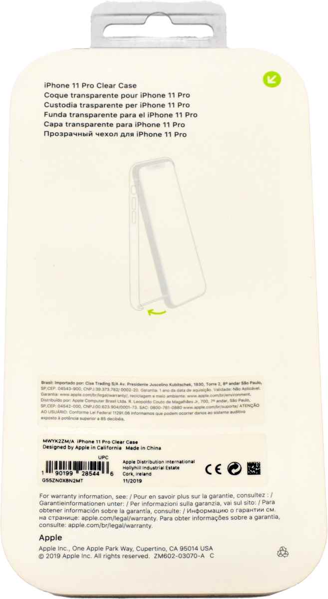 100x Apple Clear Case iPhone 11 Pro MWYK2ZM/A Neu