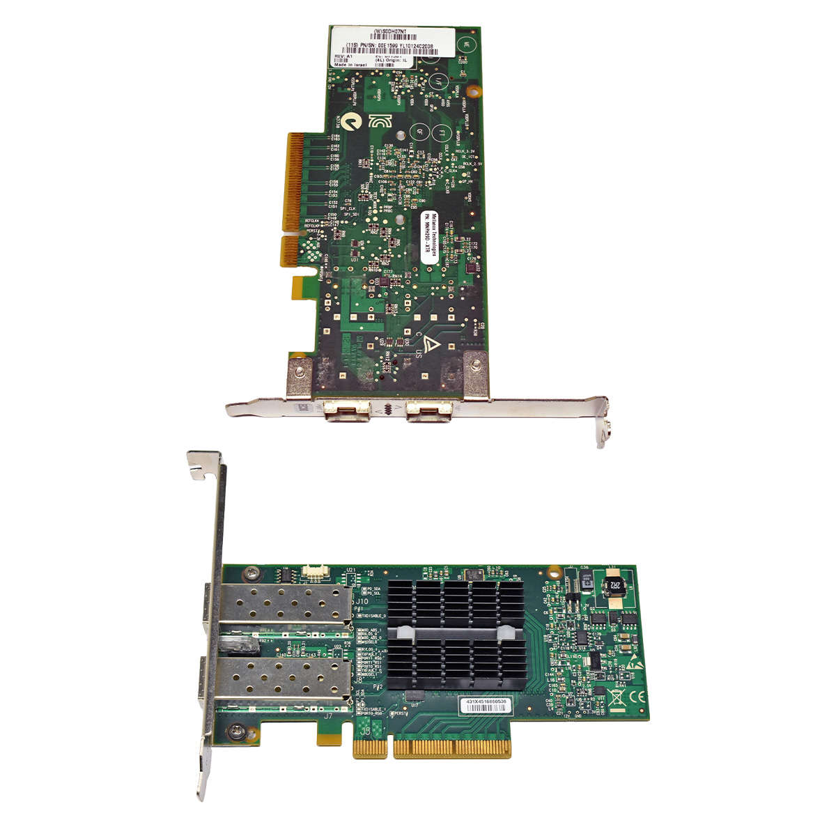 Mellanox-ConnectX-2-Dual-Port-2x-SFP-Network-NIC-1-007.jpg Mellanox ConnectX-2 Dual Port 2x SFP+ Network NIC 10Gb PCI-e x8 MNPH29D-XTR FP