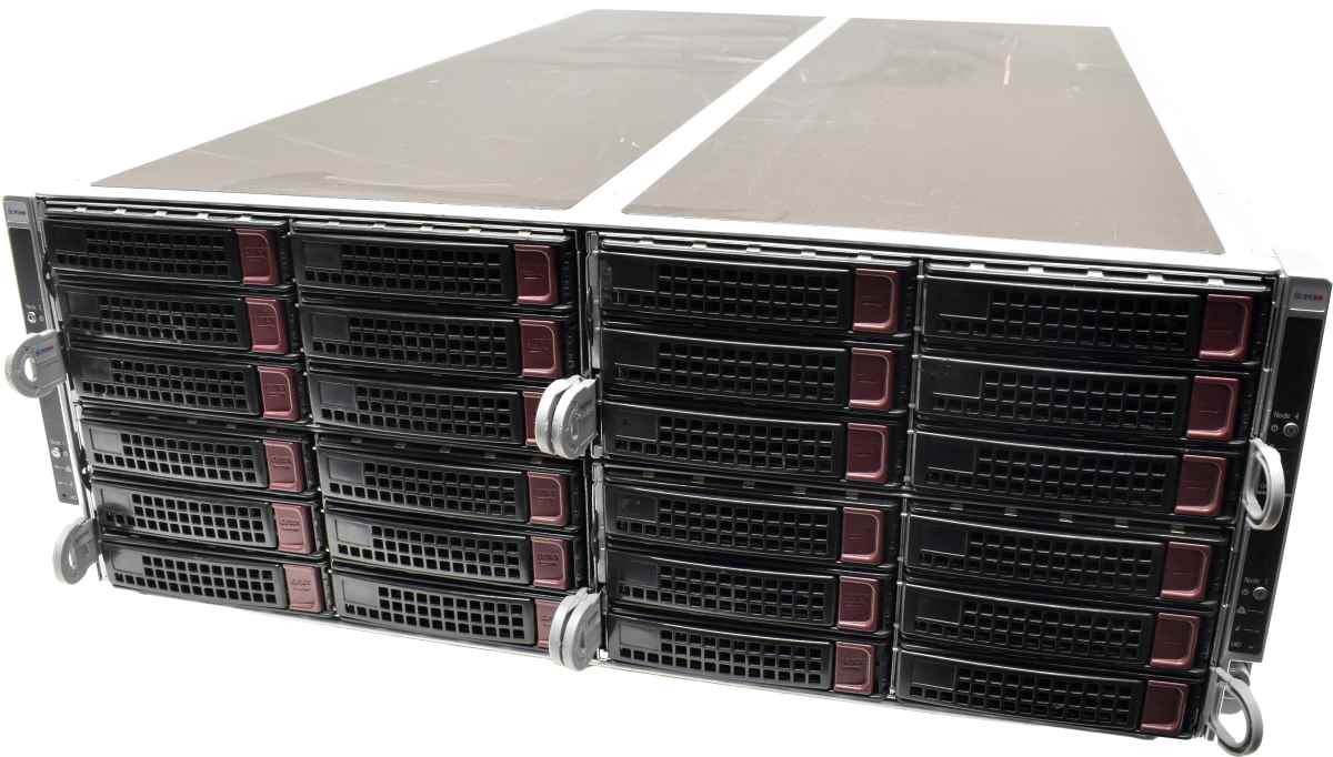 Supermicro Node Server 4xNode X10DRFR-NT 8x E5-2630V4 128GB PC4 32x3,5Bay