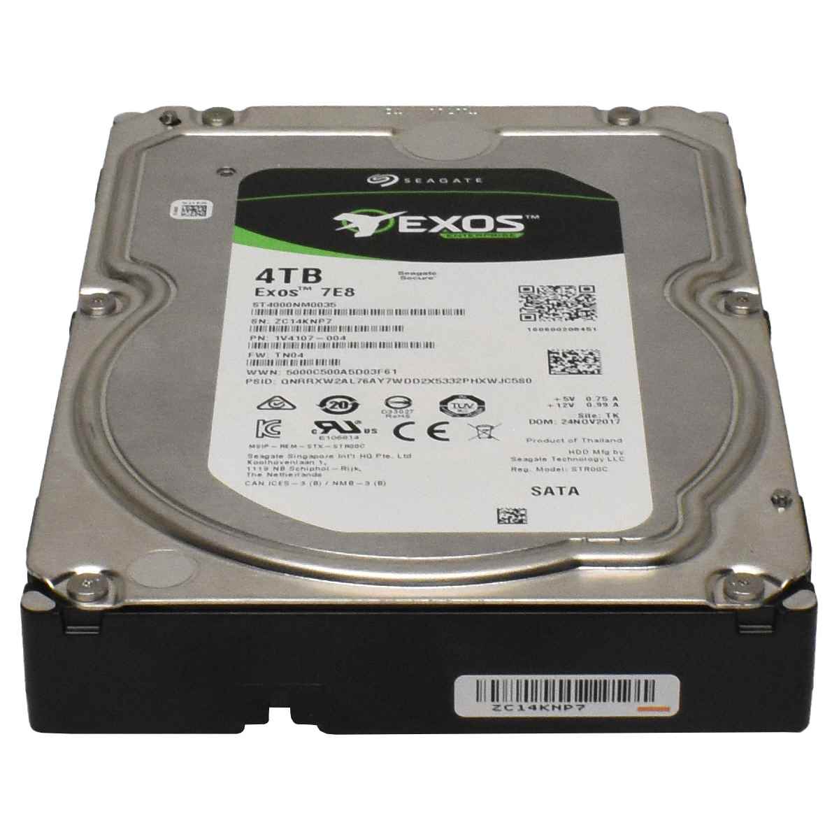 Seagate EXOS Enterprise 7E8 HDD Festplatte 4TB 3.5" 7,2K SATA 6G HDD ST4000NM0035 Seagate EXOS Enterprise 7E8 HDD Festplatte 4TB 3.5" 7,2K SATA 6G HDD ST4000NM0035