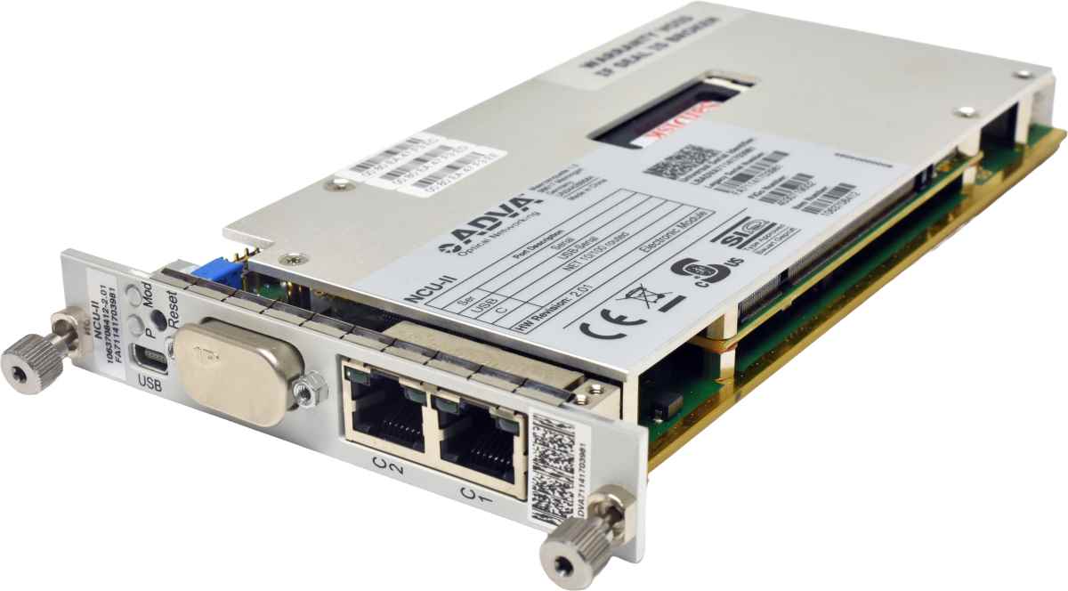 ADVA NCU-II 1063708412 Dual-Port RJ-45 NIC for FSP 3000R7