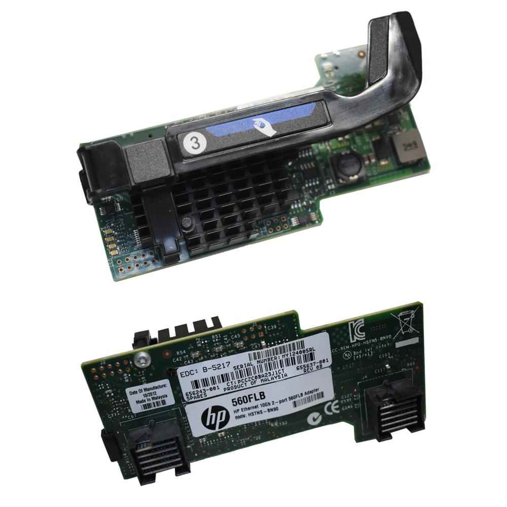 HP Netzwerkadapter 560FLB 10 GbE 2-Port FlexibleLOM 656243-001 655637-001 HP Netzwerkadapter 560FLB 10 GbE 2-Port FlexibleLOM 656243-001 655637-001