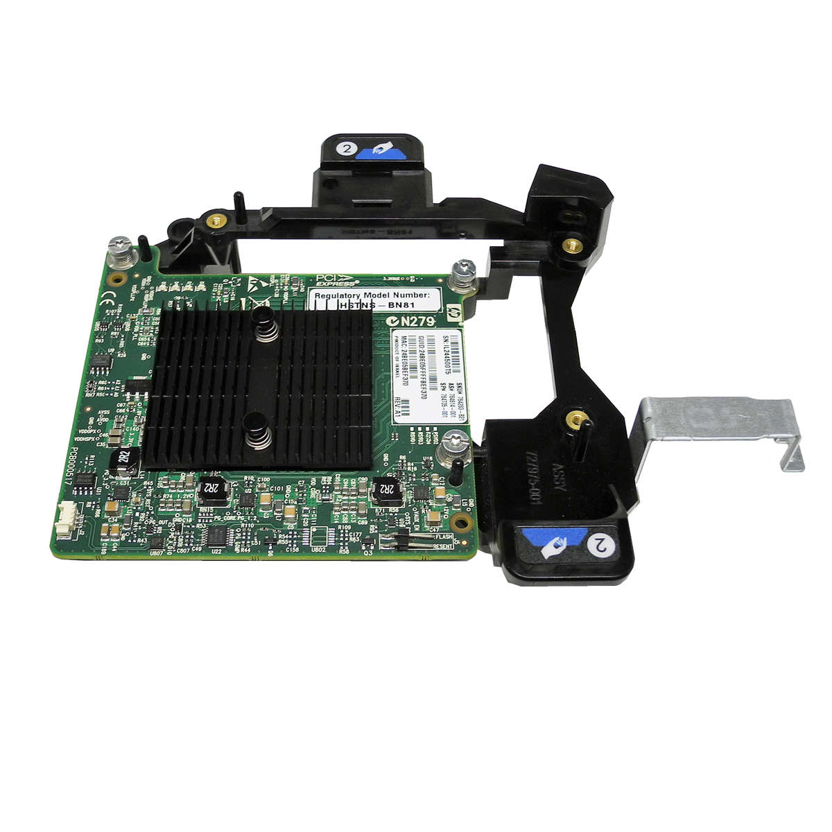 HP-544-M-10GbE-Mezzanine-Adapter-Halterung-für-BL4-003.jpg HP 544 M 10GbE Mezzanine Adapter + Halterung für BL460c G9 Blade 764735-001