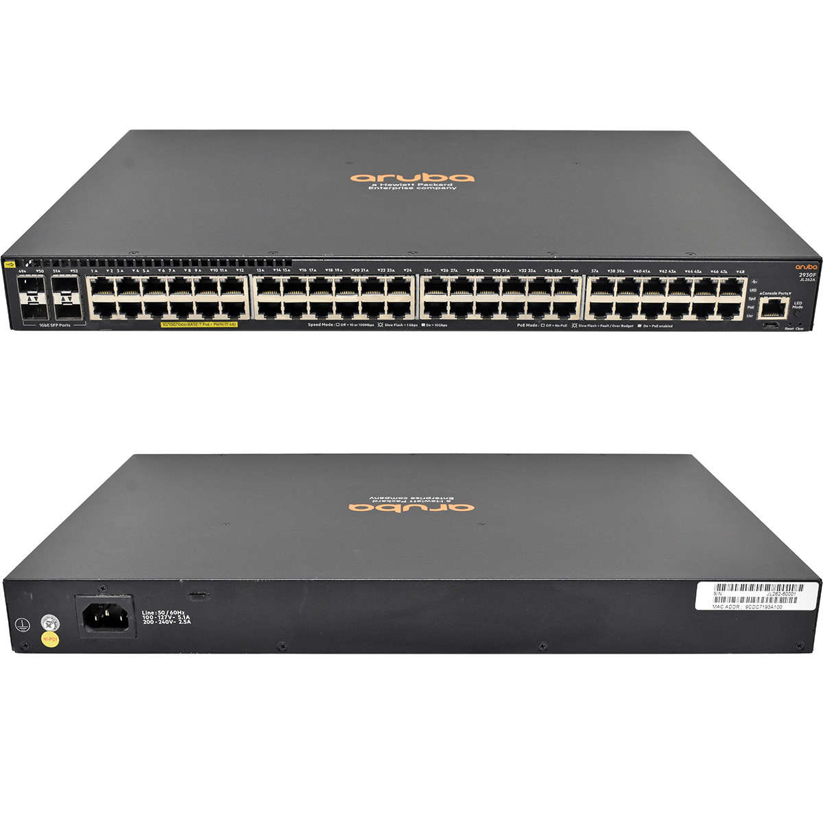HP-Aruba-2930F-JL262A-48-Port-PoE-GE-Switch-4-x-SF-005.jpg HP Aruba 2930F JL262A 48-Port PoE+ GE Switch 4 x SFP