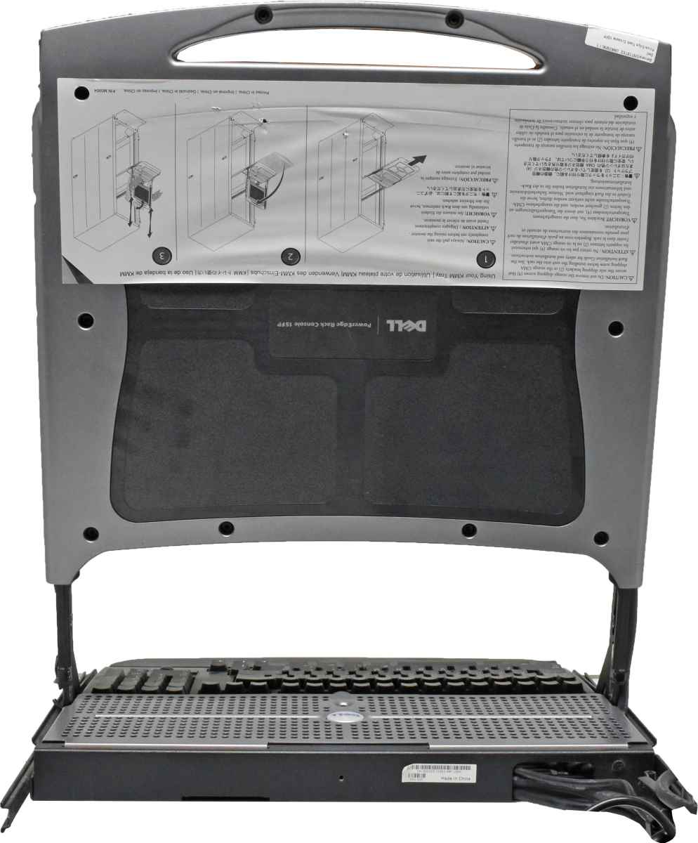 Dell PowerEdge Rack Console 15FP KVM 0G6325 15" DE Keyboard +Rack Rails