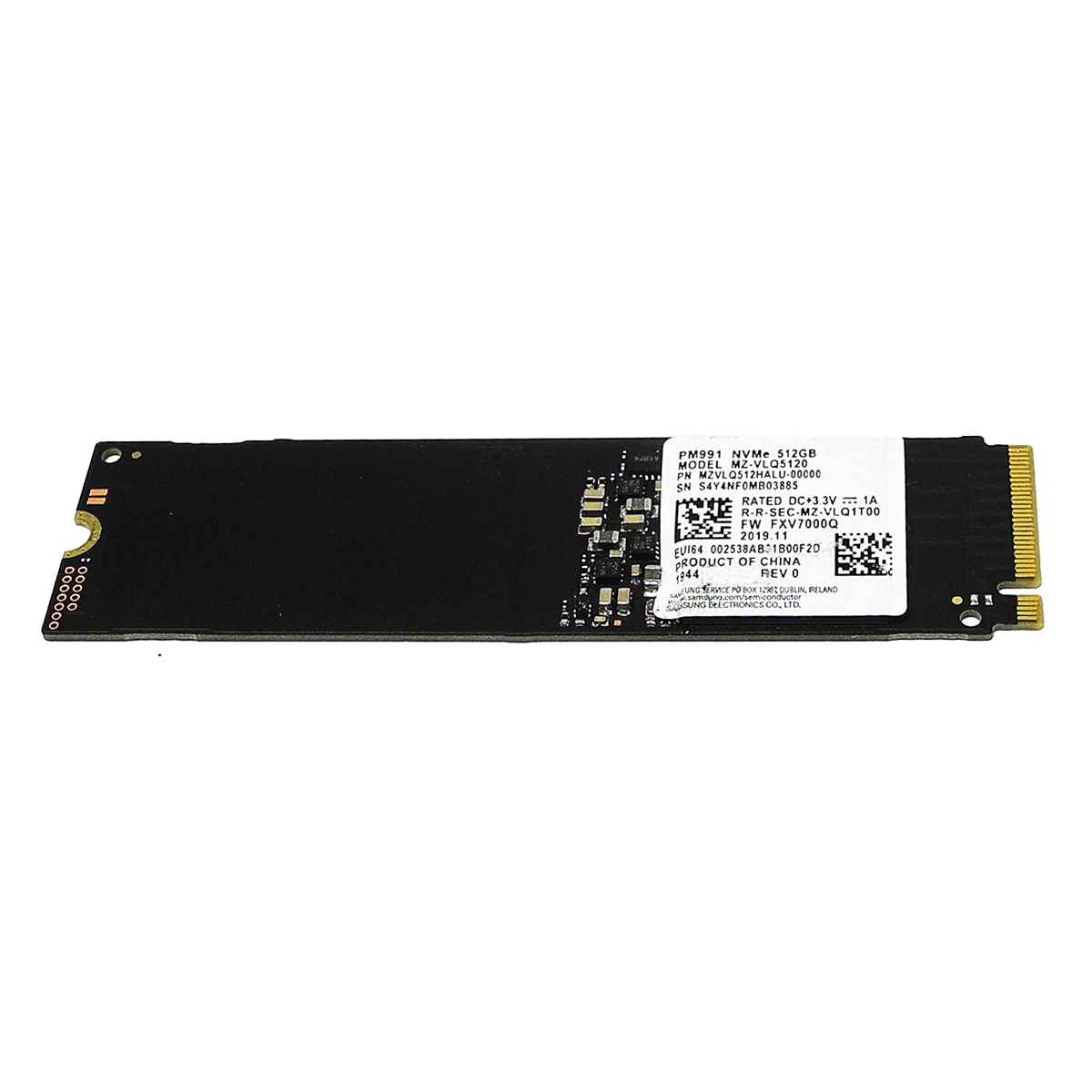 Samsung PM991 MZ-VLQ5120 SSD 512GB M.2 2280 PCIe Gen3.0 x4 NVMe