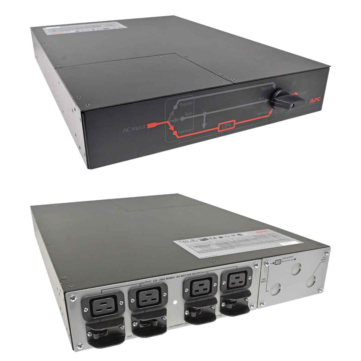 APC Service Bypass Panel SBP6KRMI2U 230V 32A 4x C19 + Rackschienen Kit + Zubehör NEW NEU APC Service Bypass Panel SBP6KRMI2U 230V 32A 4x C19 + Zubehör NEW NEU