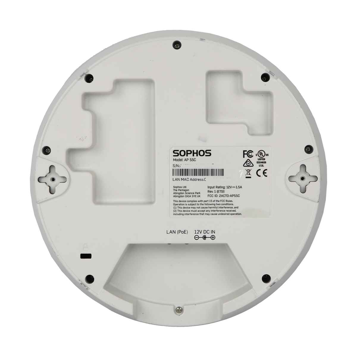 Sophos Acces Point AP 55C 802.11a/b/g/n/ac 1Port PoE 1000Mbits No PSU