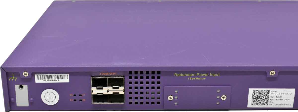Extreme Summit X440-G2-24p-10GE4 24-Port PoE+ GE Switch 4+4 SFP/SFP+ Extreme Summit X440-G2-24p-10GE4 24-Port PoE+ GE Switch 4+4 SFP/SFP+