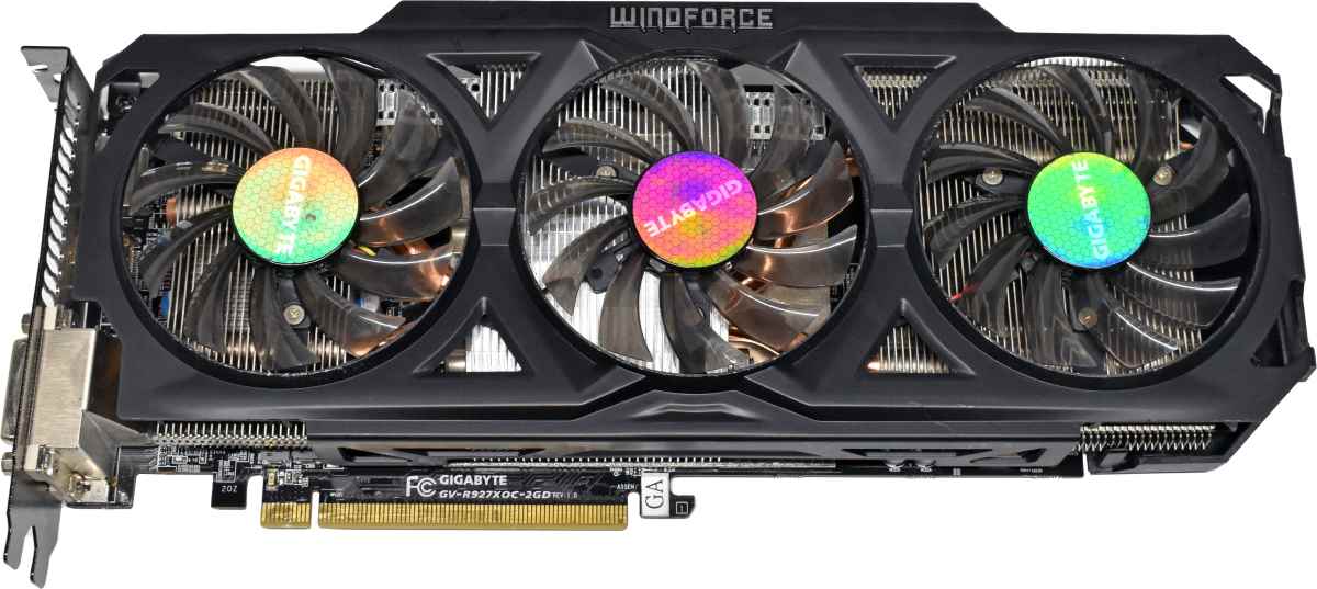 Gigabyte Windforce GV-R927XOC-2GD AMD Radeon R9 270X Graphics Card Curacao 2GB GDDR5 PCIe 3.0 x16 DP HDMI 2x DVI