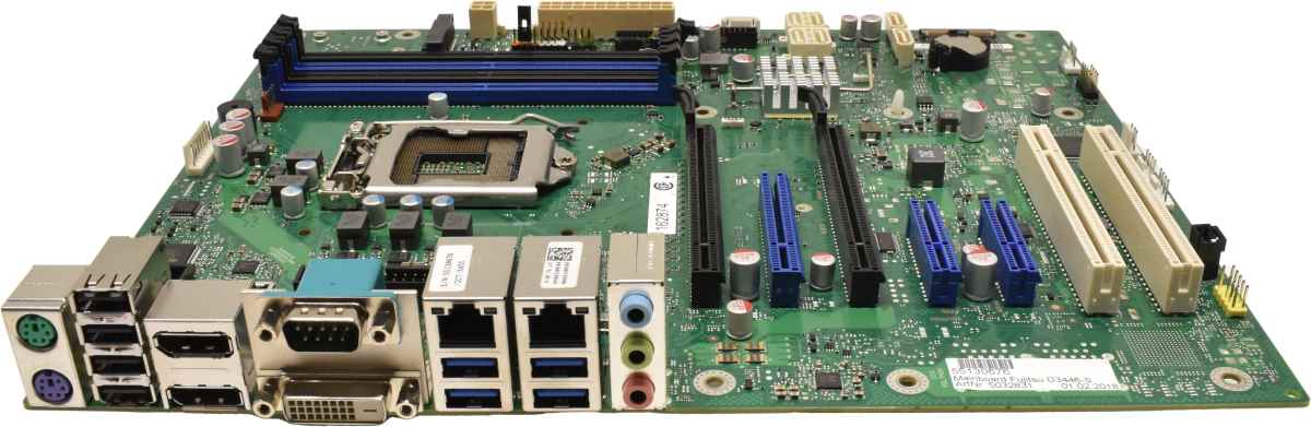 Fujitsu Mainboard D3446-S11 GS3 162874 Intel LGA1151 DDR4 + heat sink no CPU