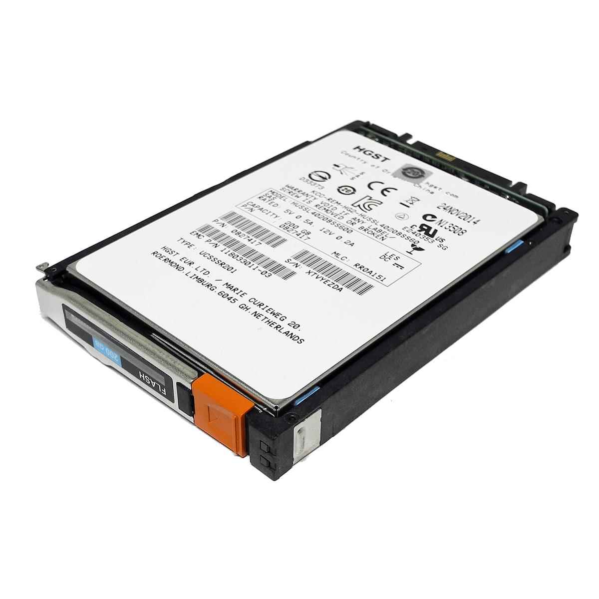 HGST 200GB 2.5" 6G SAS SSD HUSSL4020BSS600 Server Storage