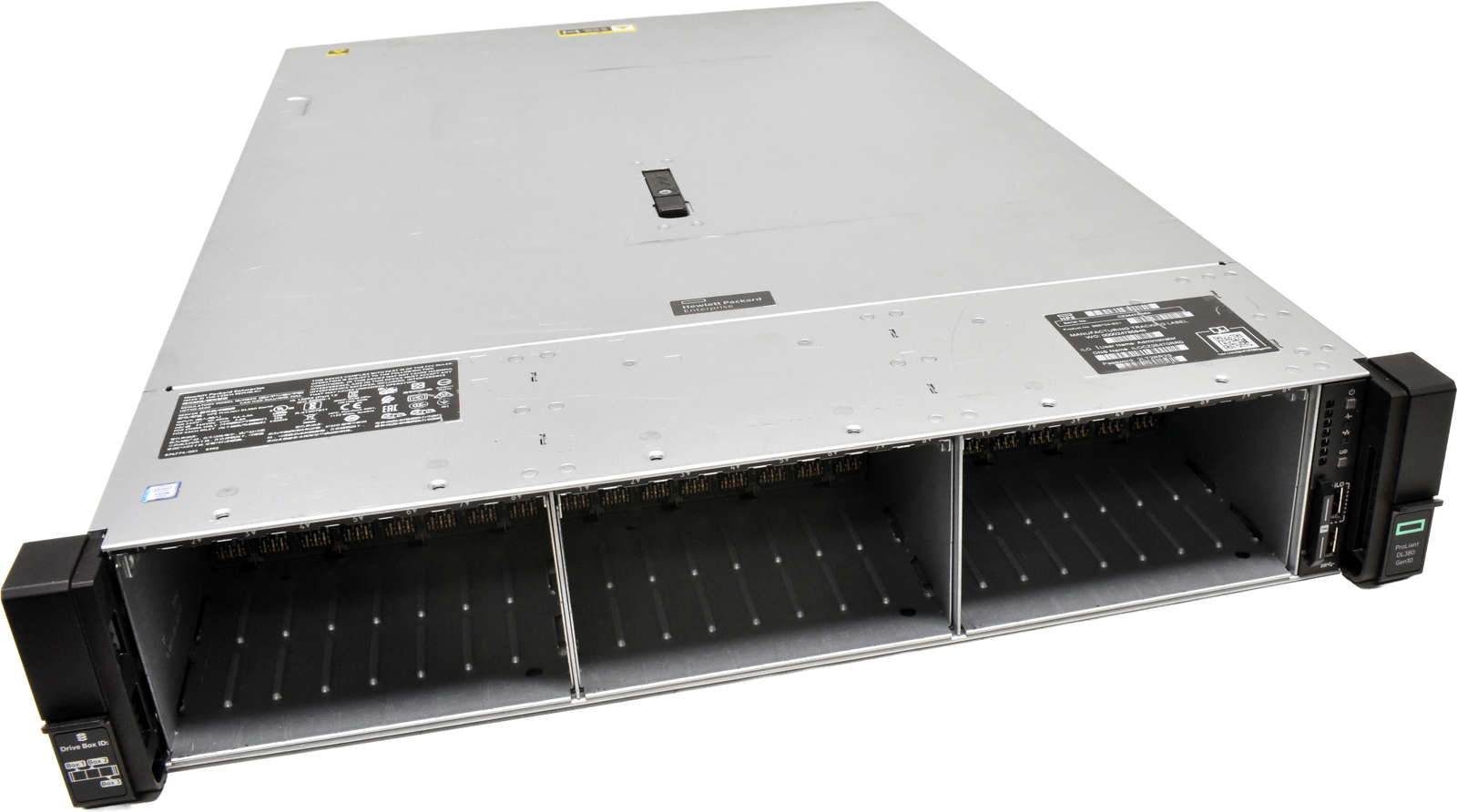 HP ProLiant DL380 G10 2U ohne CPU 2x Kühler 0GB RAM DDR4 28x SFF 2,5 P816i-a Expander