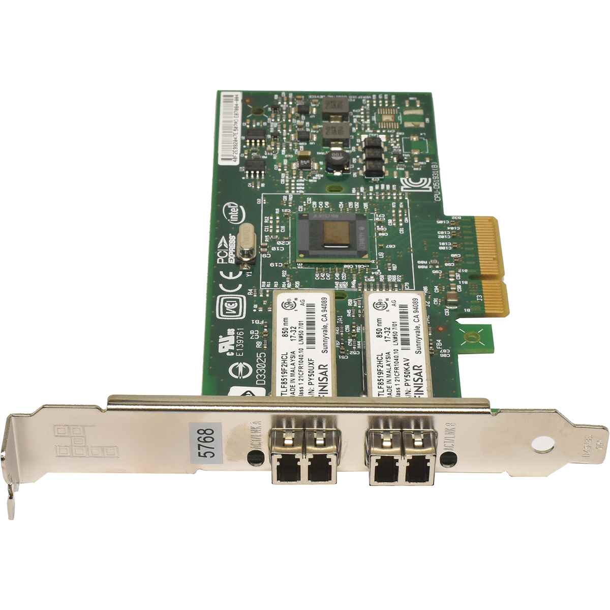 IBM 00E0837 PCIe x4 Dual-Port Gigabit Ethernet Netzwerkkarte FP
