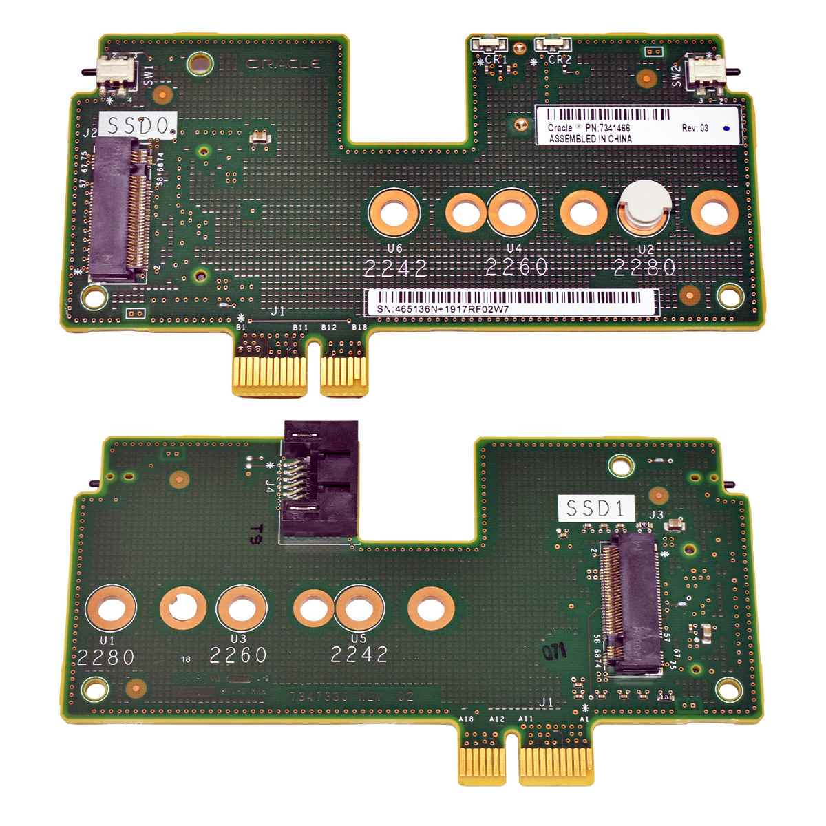 Oracle 7341466 Dual M.2 SSD Carrier Board no SSDs