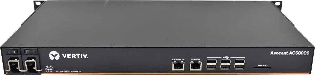 Vertiv Avocent ACS8048DAC 48-Port Advanced Console Server 500-328-502 +Rack Ears Vertiv Avocent ACS8048DAC 48-Port Advanced Console Server 500-328-502 +Rack Ears
