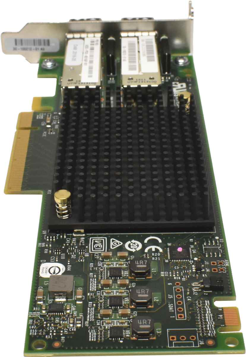 Cisco Emulex UCSC-PCIE-BD16GF Dual-Port 16GB FC PCIe 3.0 x8 Host Bus Adapter 30-100212-01 + 2x GBIC LP Cisco Emulex UCSC-PCIE-BD16GF Dual-Port 16GB FC PCIe 3.0 x8 Host Bus Adapter 30-100212-01 + 2x GBIC LP