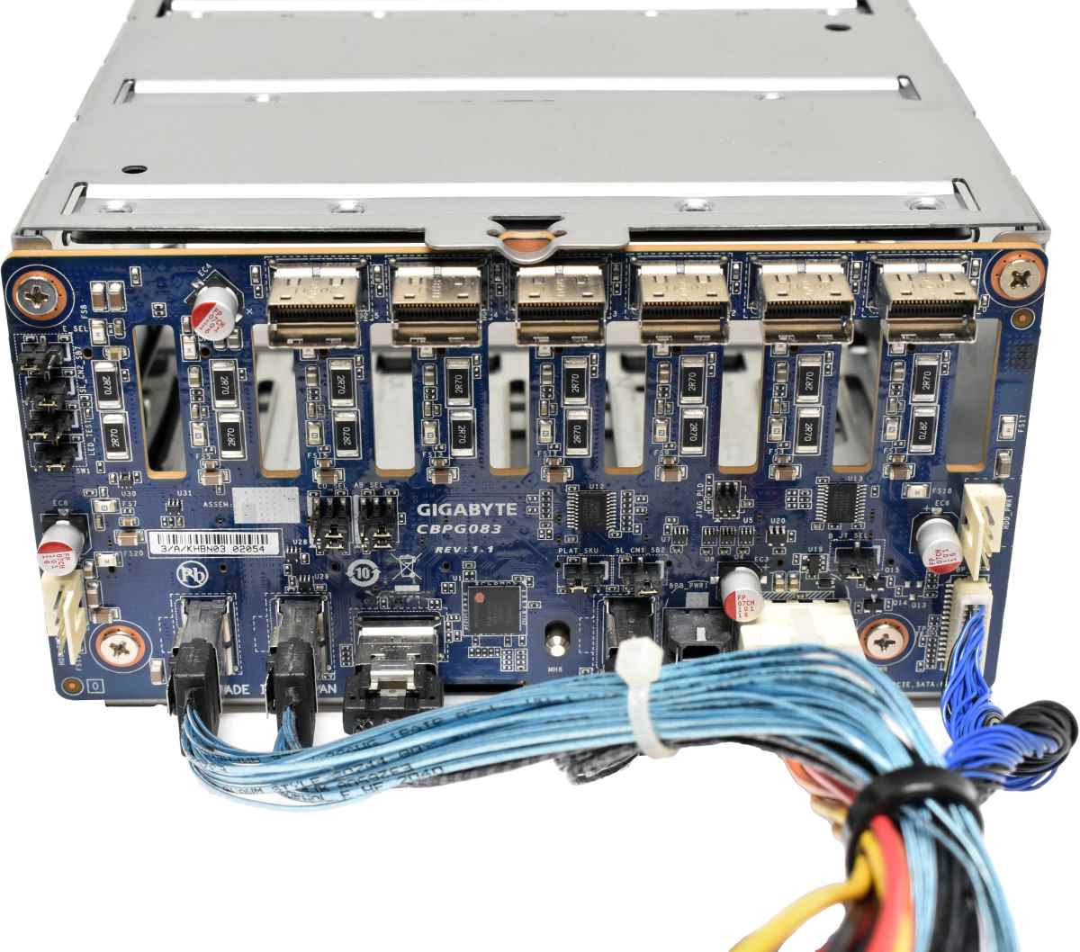 Gigabyte G292-Z20 8-Port SFF Backplane Board CBPG083 + Cage + Cable Gigabyte G292-Z20 8-Port SFF Backplane Board CBPG083 + Cage + Cable