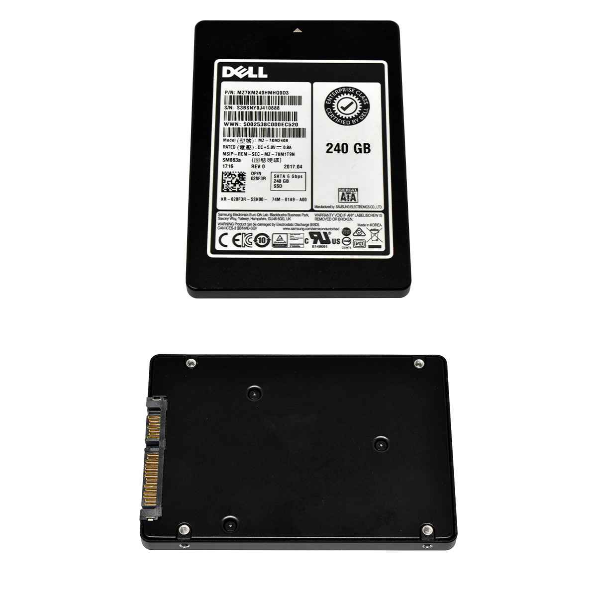 Dell Samsung 240GB 028F3R MZ-7KM240B 2.5" 6G SATA SSD